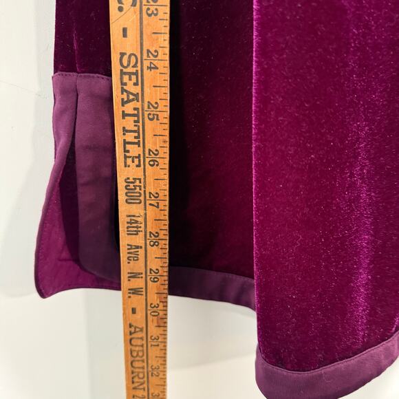 Soft Surroundings Women's Velvet Weekender Tunic Top Purple Jewel Tone Large - Picture 6 of 7